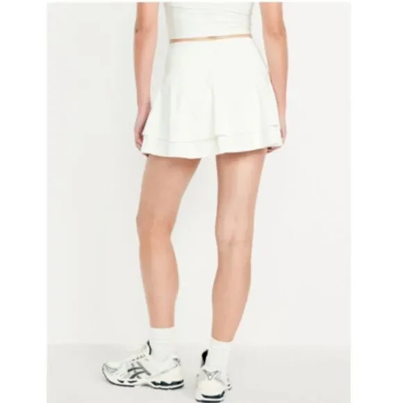 NWT Old Navy Active Powersoft High Rise Skort XXL White Performance Skirt - Picture 2 of 11